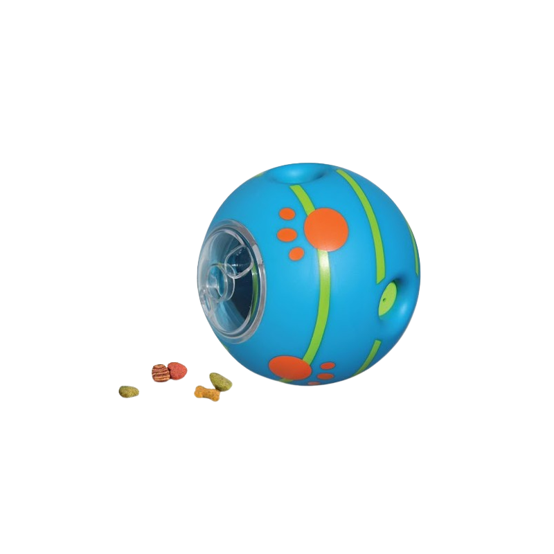 Balle sonore pour chien avec distributeur de friandises x1