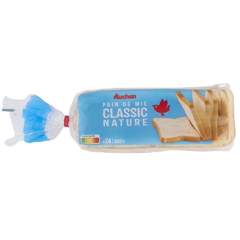 Pain de mie classique nature x24 500g