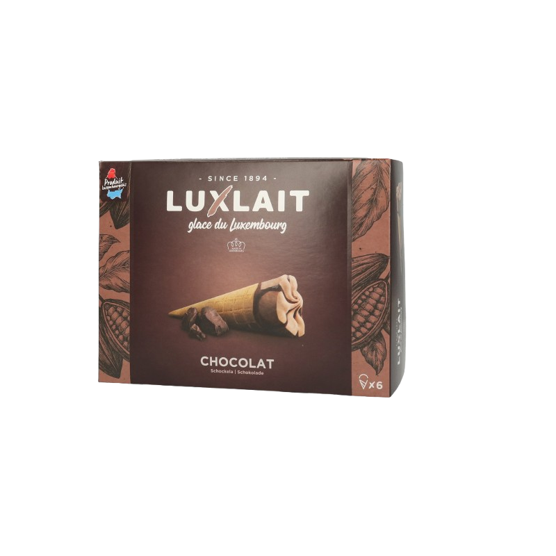 Cornets glacés chocolat 6x120ml
