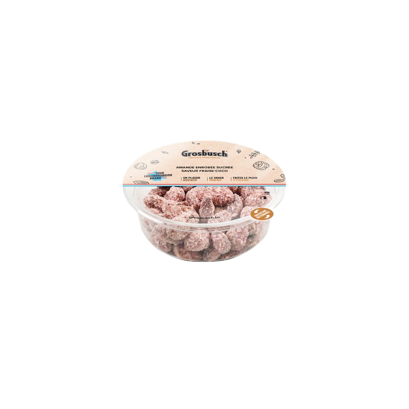 Amandes sucrées saveur fraise coco 130g